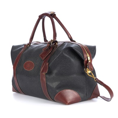 Lot 376 - Mulberry, a Scotchgrain holdall luggage bag,...